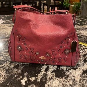 Coach bag burgundy